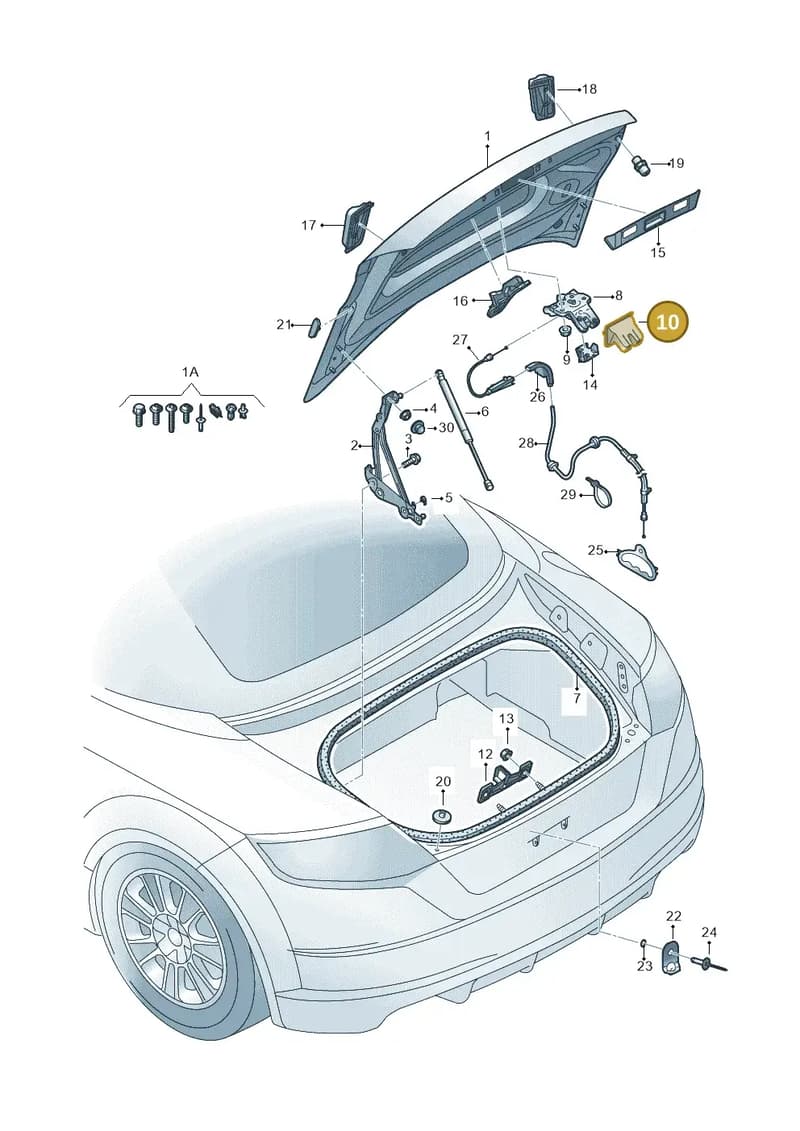 8S0827520A — Audi TT RS (2016-2023) diagram 850827100, position 10