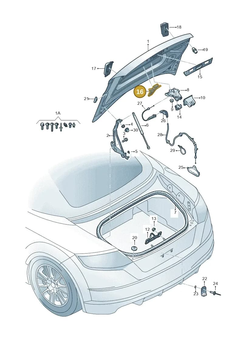 8S0827569 — Audi TT RS (2016-2023) diagram 850827100, position 16