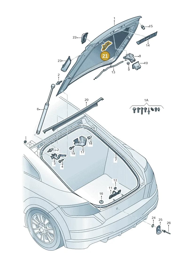 8S0827569 — Audi TT RS (2016-2023) diagram 850827000, position 21