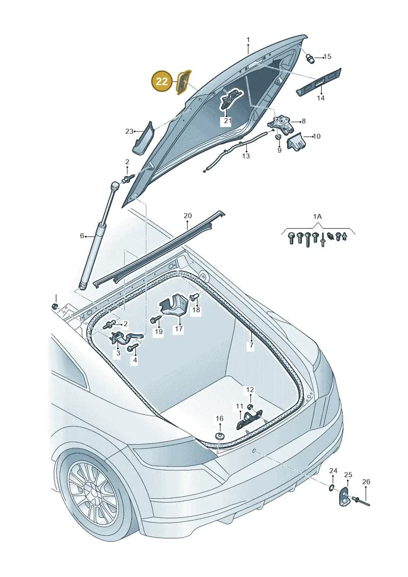 8S0827714 — Audi TT RS (2016-2023) diagram 850827000, position 22