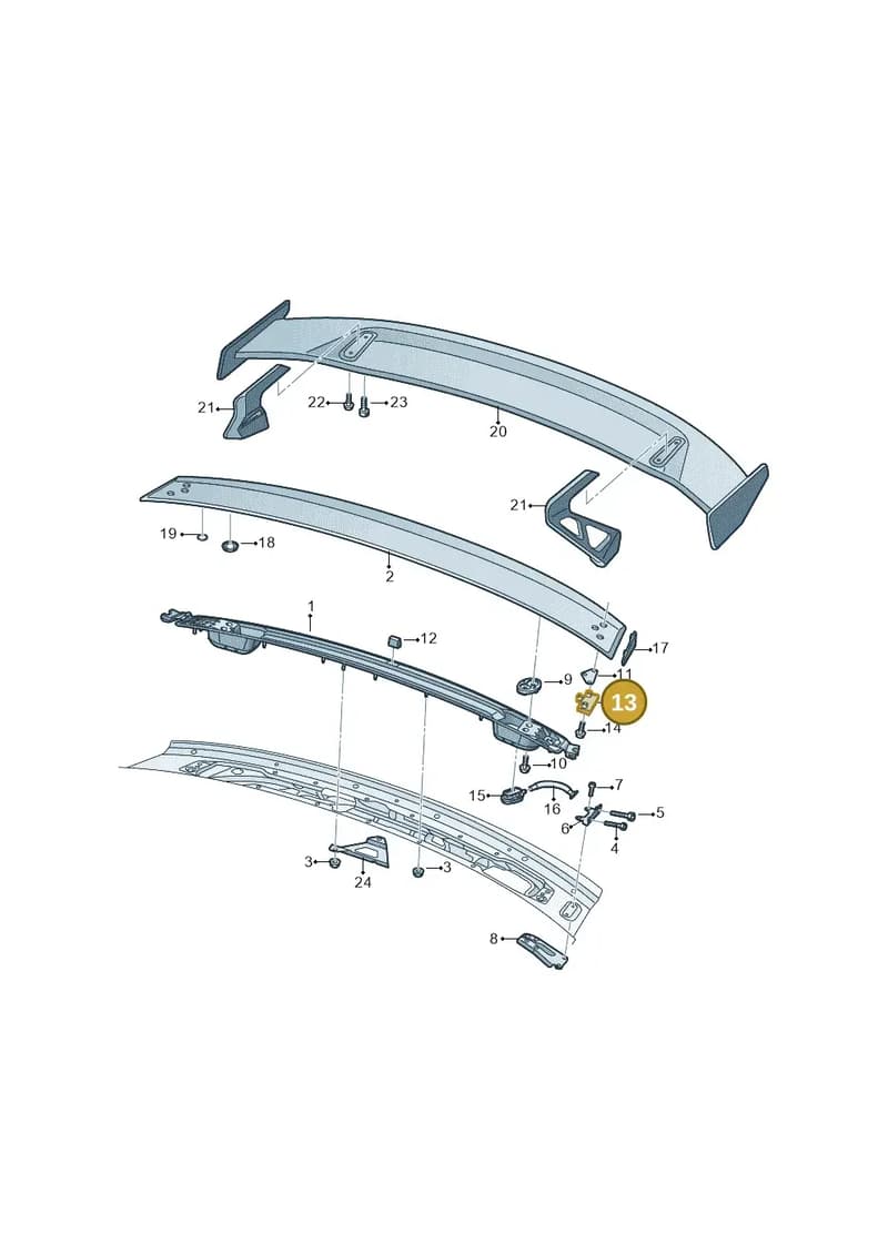 8S0827989 — Audi TT RS (2016-2023) diagram 898827080, position 13