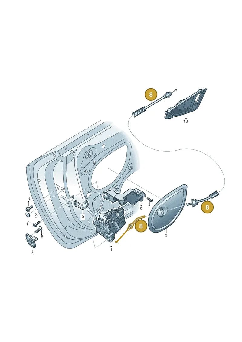 8S0837085B — Audi TT RS (2016-2023) diagram 898837300, position 8
