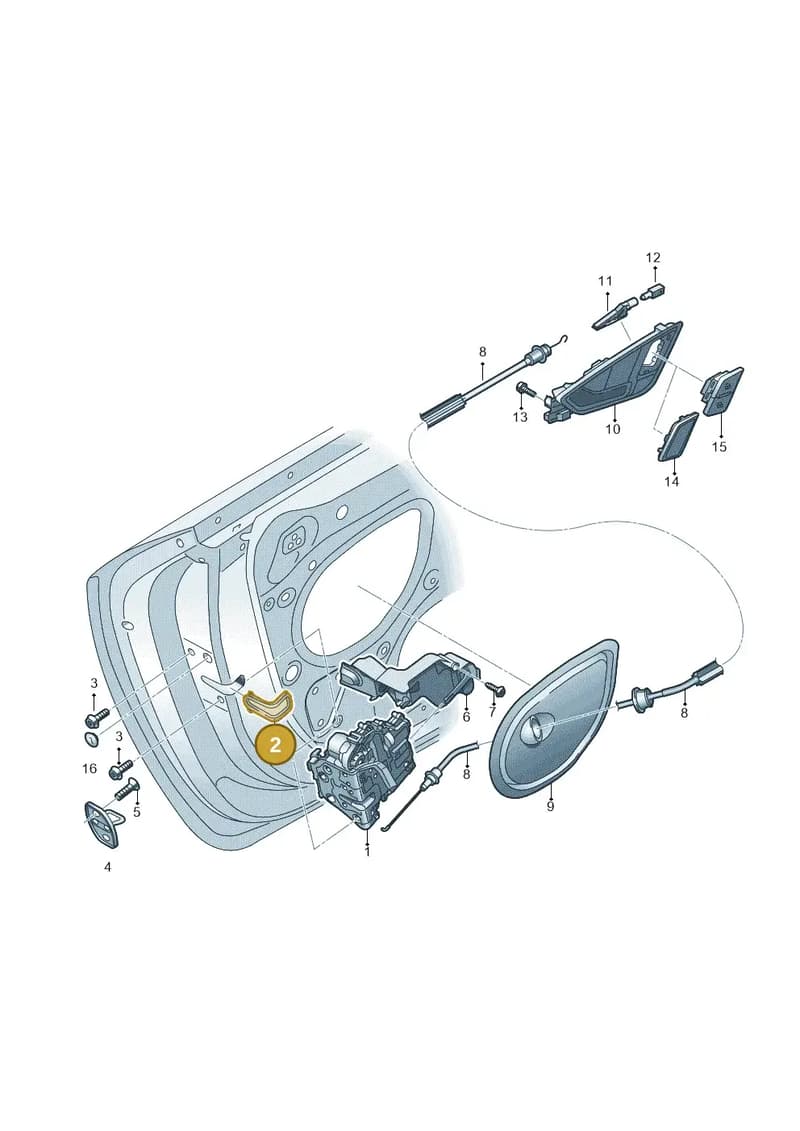8S0837087 — Audi TTS (2014-2023) diagram 850837300, position 2