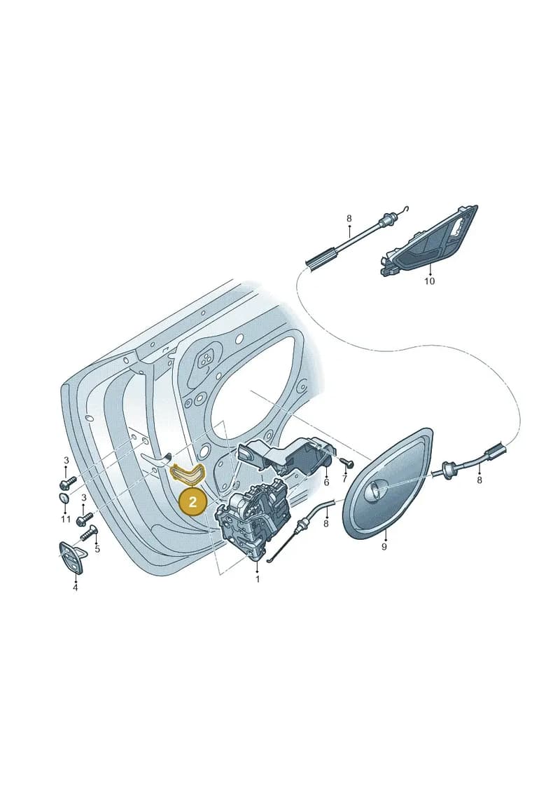 8S0837087 — Audi TT RS (2016-2023) diagram 898837300, position 2