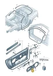 8S0837103A Audi Plate