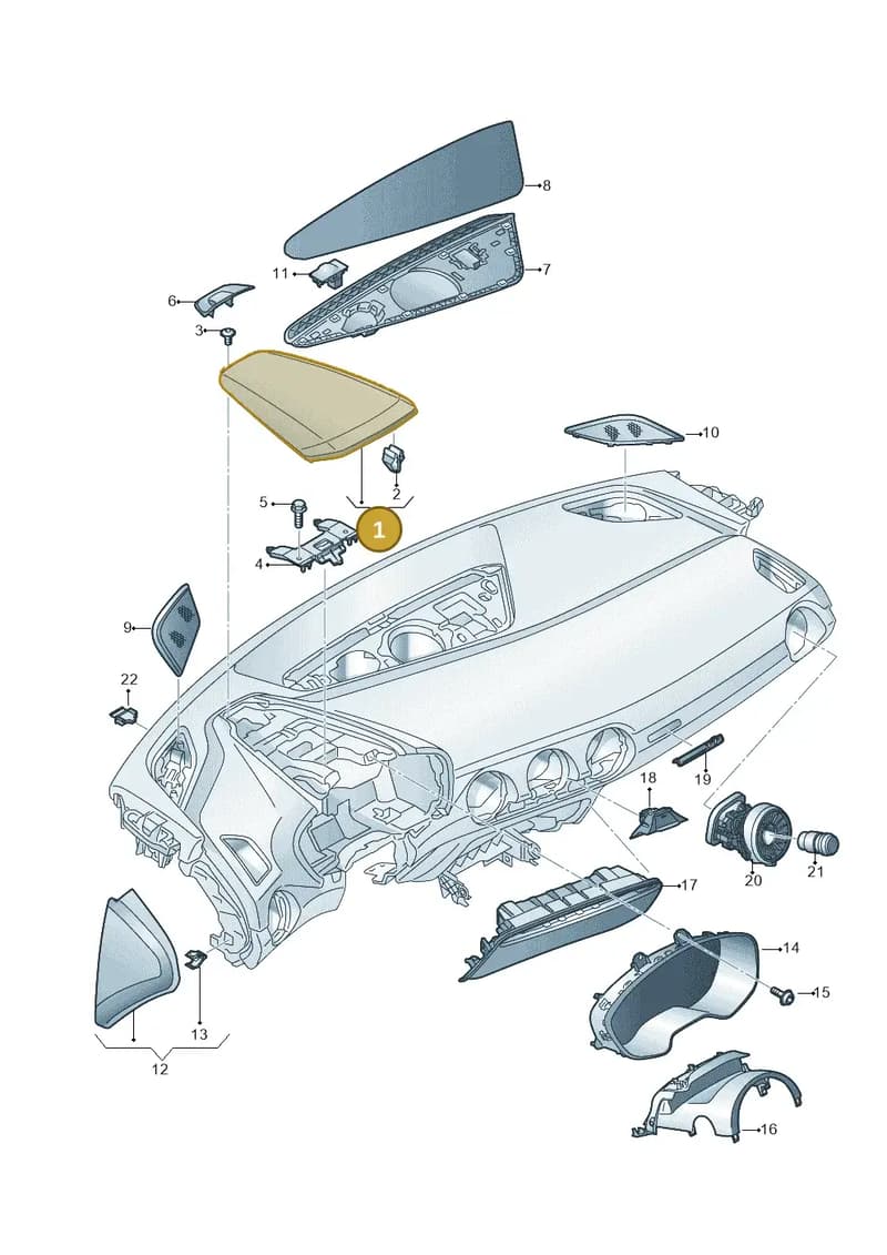 8S0857343B24A — Audi TT RS (2016-2023) diagram 850857150, position 1