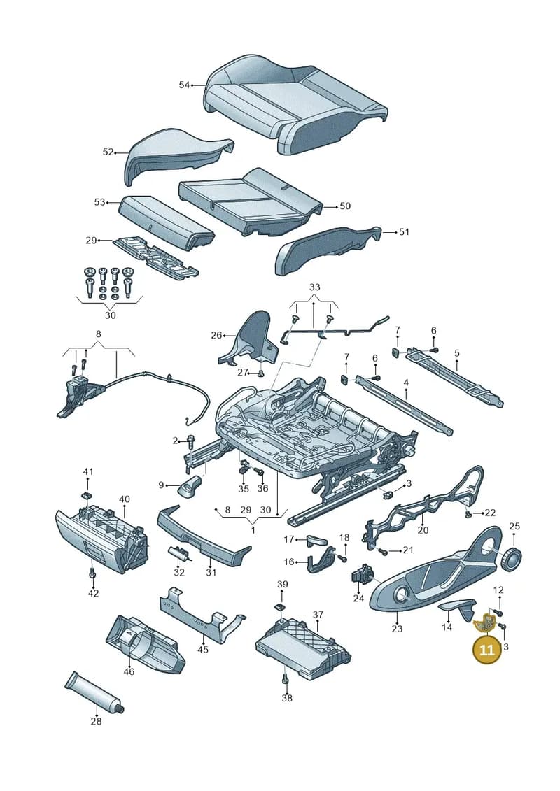 8S0881094 — Audi TT RS (2016-2023) diagram 850881000, position 11