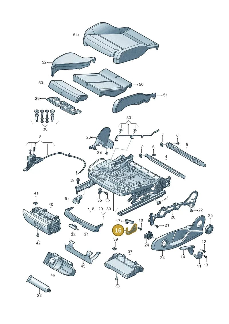 8S0881235 — Audi TT RS (2016-2023) diagram 850881000, position 16