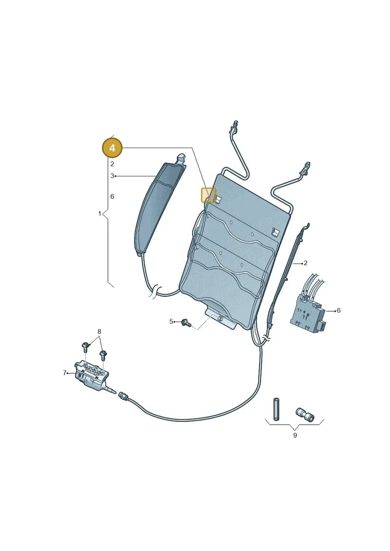 8S0881377 — Audi TT RS (2016-2023) diagram 850959220, position 4