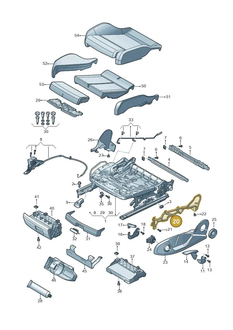 8S0881559 — Audi TT RS (2016-2023) diagram 850881000, position 20