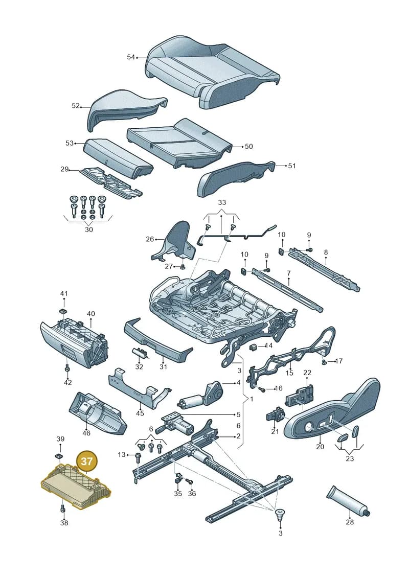 8S08826394PK — Audi TT RS (2016-2023) diagram 850881100, position 37