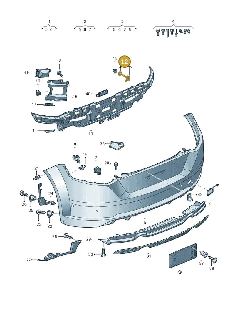 8S0898173 — Audi TTS (2014-2023) diagram 850807065, position 12