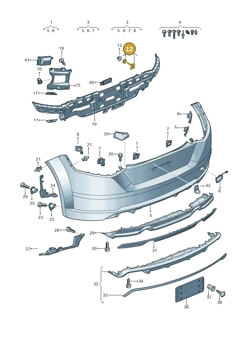 8S0898173 — Audi TTS (2014-2023) diagram 850807700, position 12
