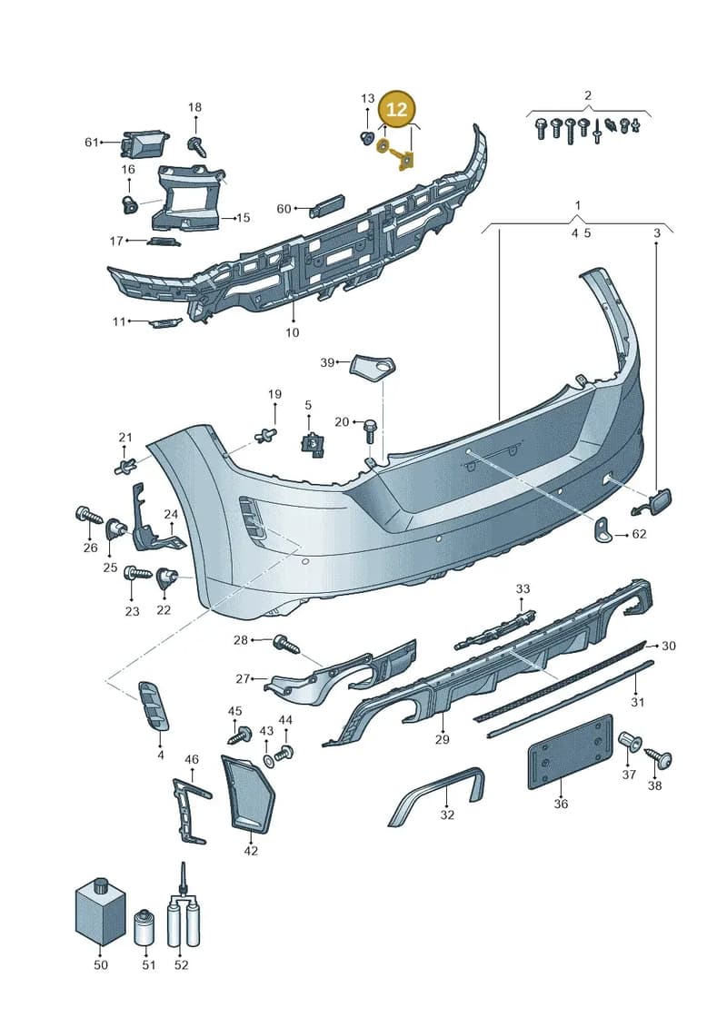 8S0898173 — Audi TT RS (2016-2023) diagram 898807070, position 12