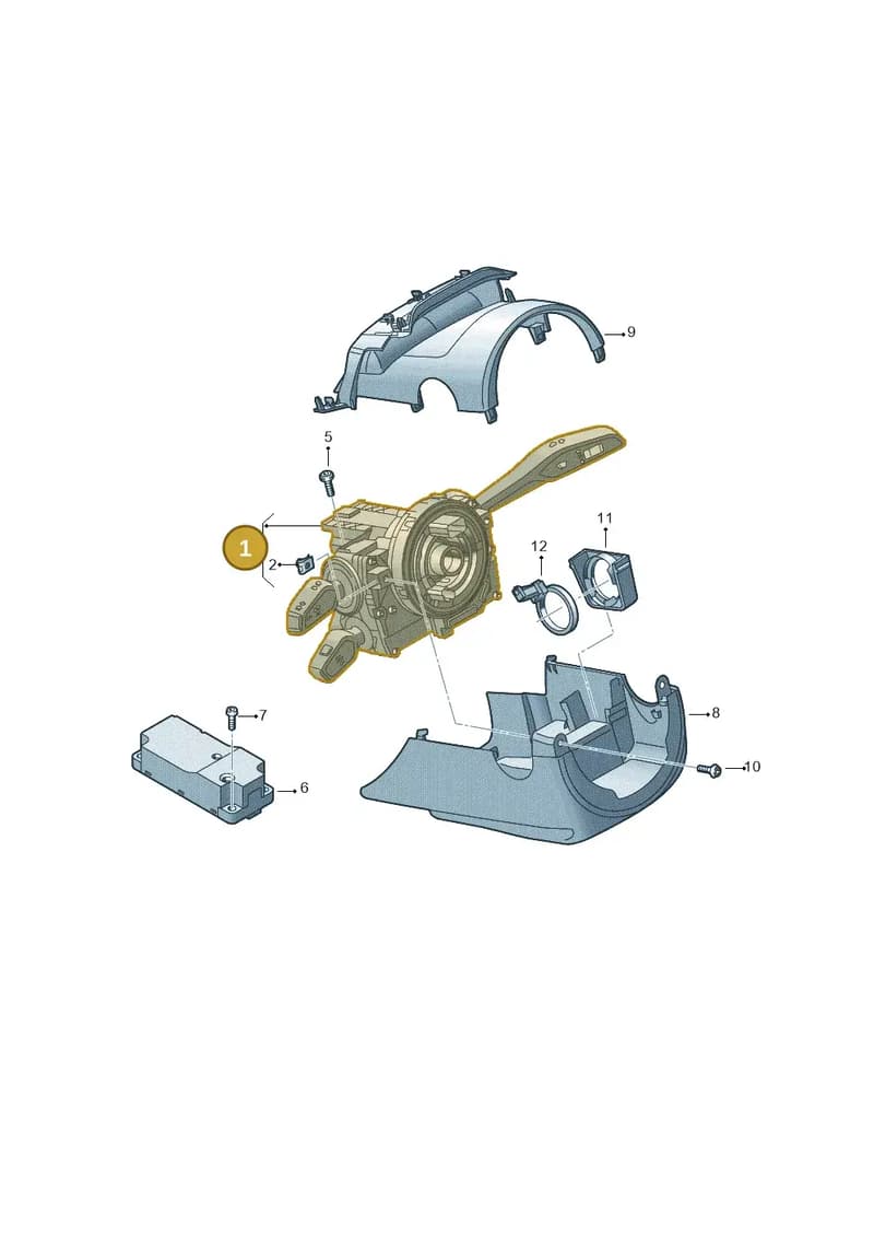 8S0907129AF — Audi TTS (2014-2023) diagram 850953500, position 1