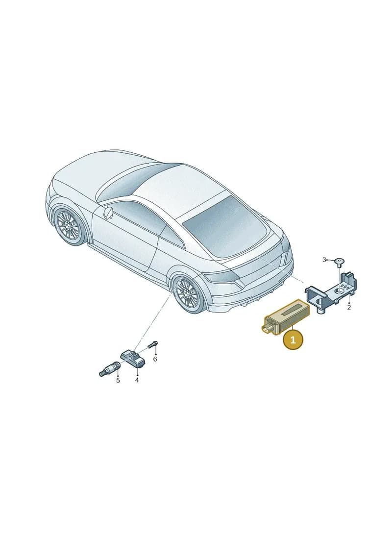 8S0907273A — Audi TT RS (2016-2023) diagram 898907600, position 1