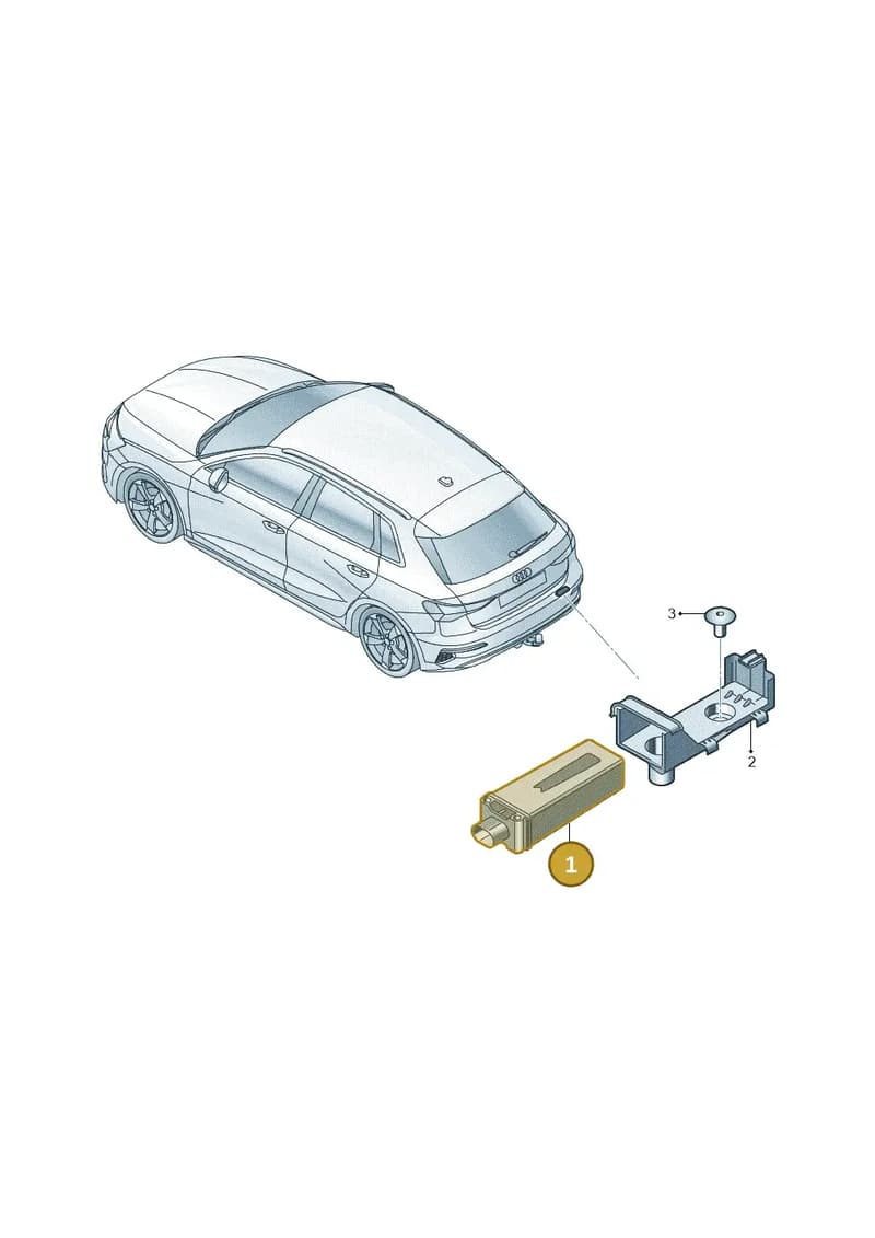 8S0907273B — Audi A3 Sportback (2019-2025) diagram 596907700, position 1