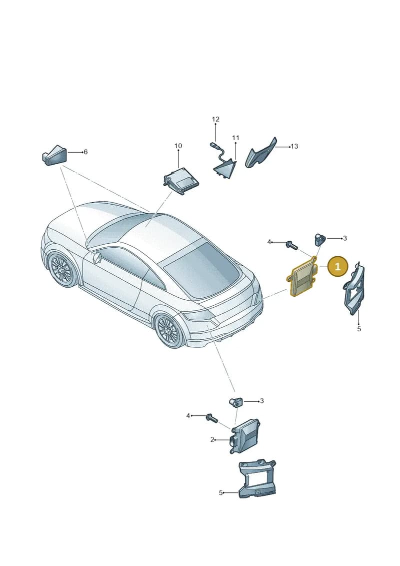 8S0907566 — Audi TT RS (2016-2023) diagram 850907350, position 1