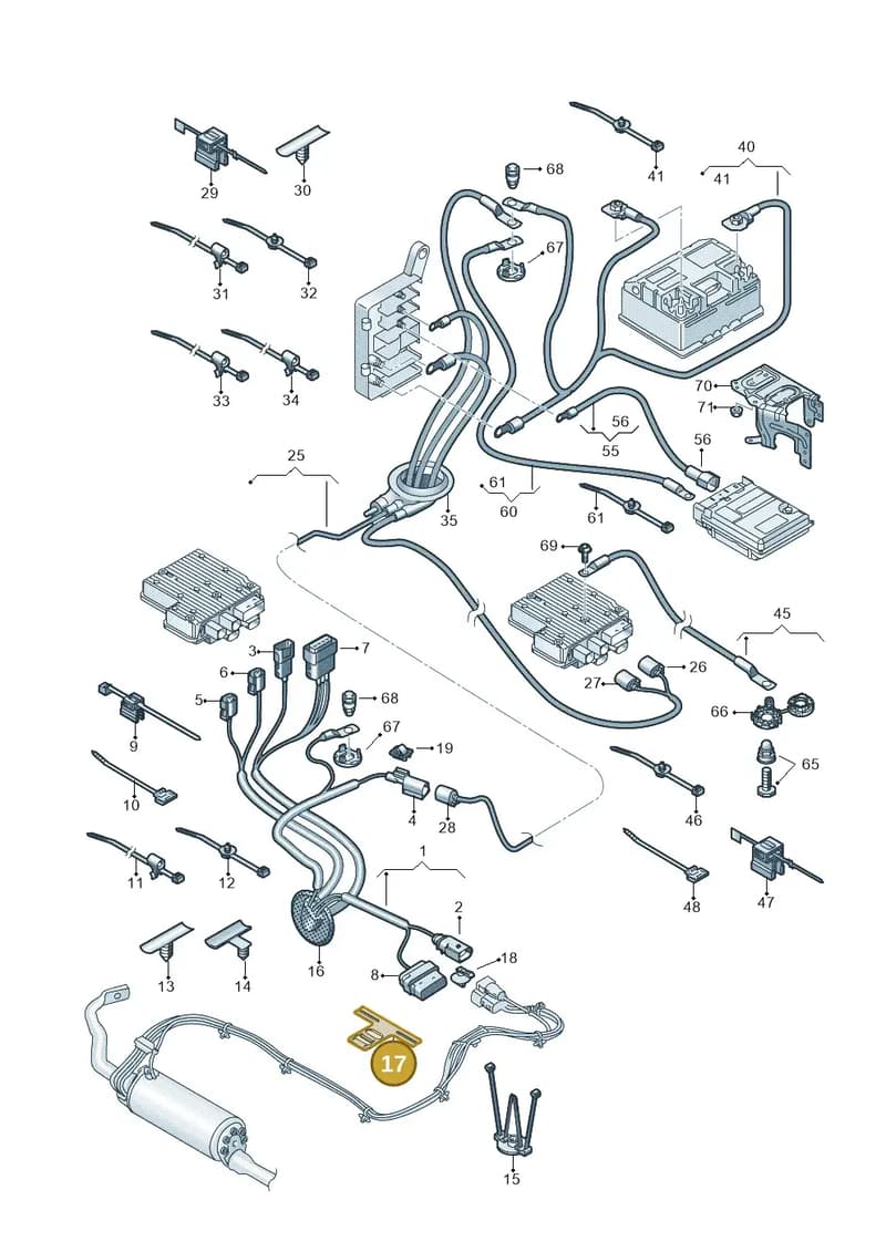 8S0915181C — Volkswagen Touareg (2017-2025) diagram 439971001, position 17