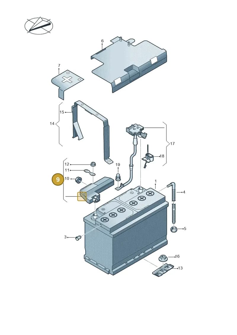 8S0915459D — Audi TTS (2014-2023) diagram 850915000, position 9