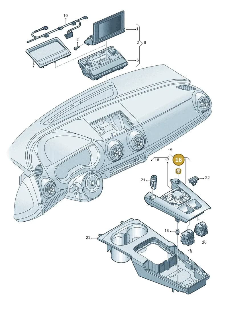 8S0919070 — Audi RS3 Limousine (2017-2020) diagram 745919000, position 16