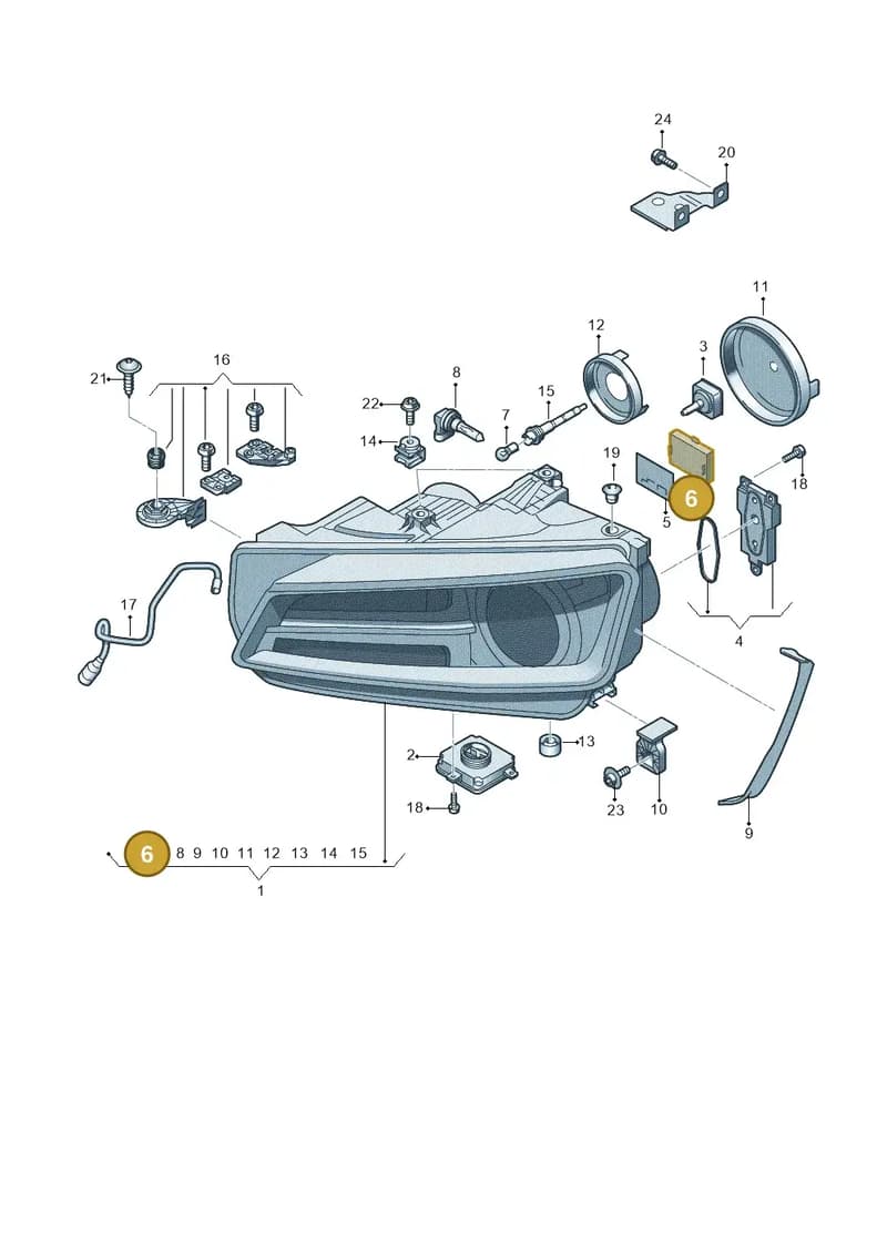 8S0941158 — Audi TT RS (2016-2023) diagram 850941000, position 6