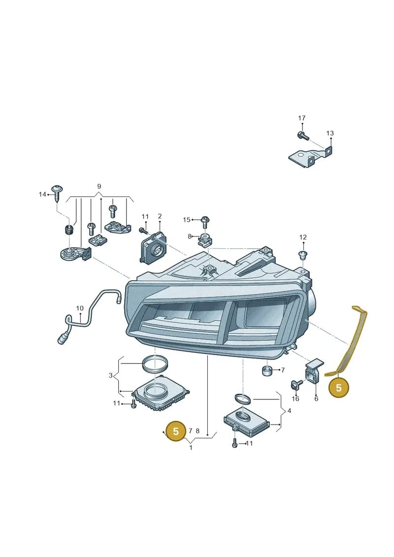 8S0941191 — Audi TT RS (2016-2023) diagram 850941050, position 5