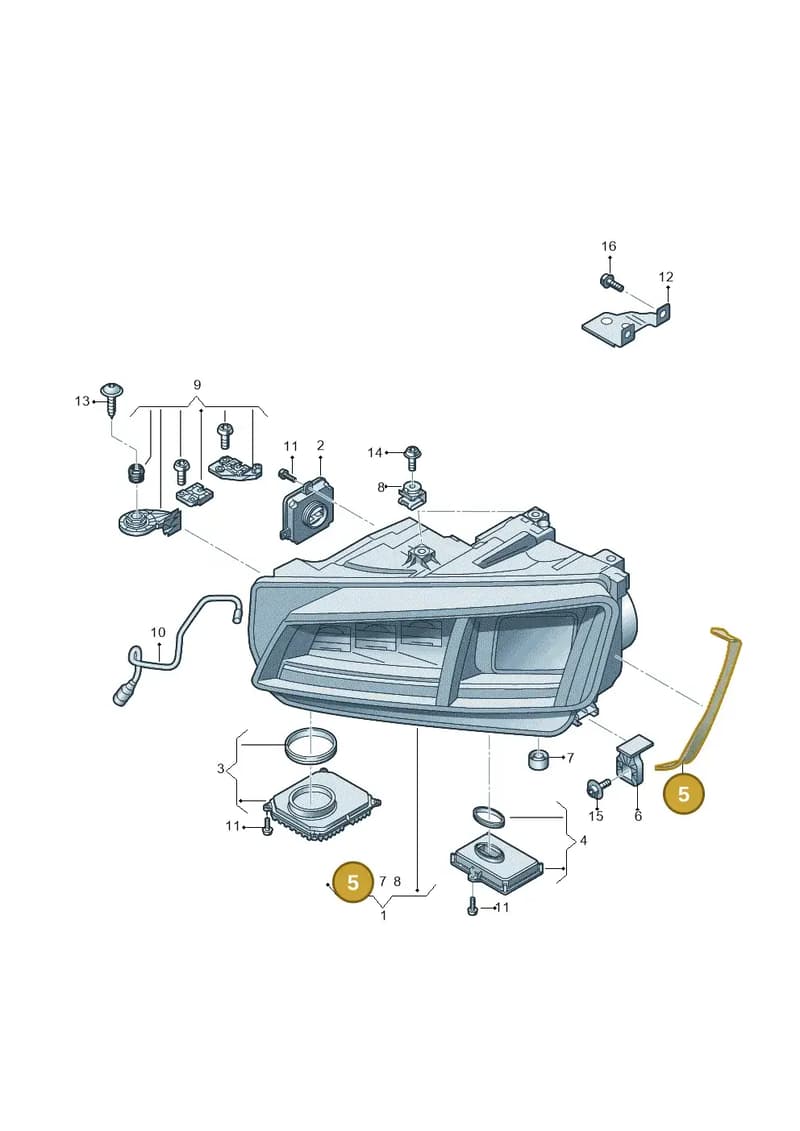 8S0941192 — Audi TT RS (2016-2023) diagram 850941100, position 5