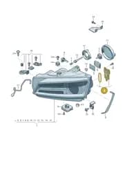 8S0941475 Audi LED with Heat Sink