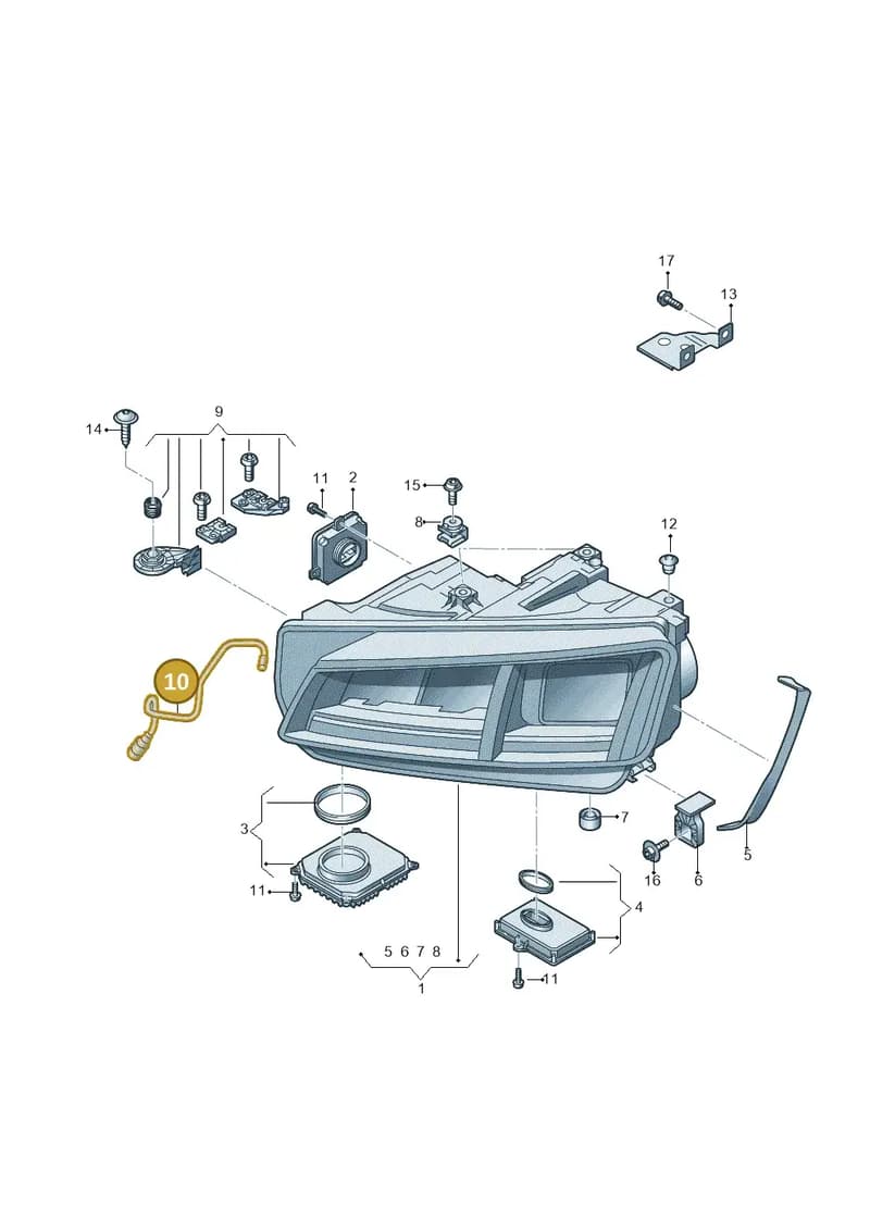 8S0941718B — Audi TT RS (2016-2023) diagram 850941050, position 10