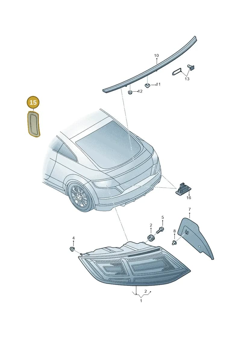 8S0945071B — Audi TT RS (2016-2023) diagram 850945000, position 15