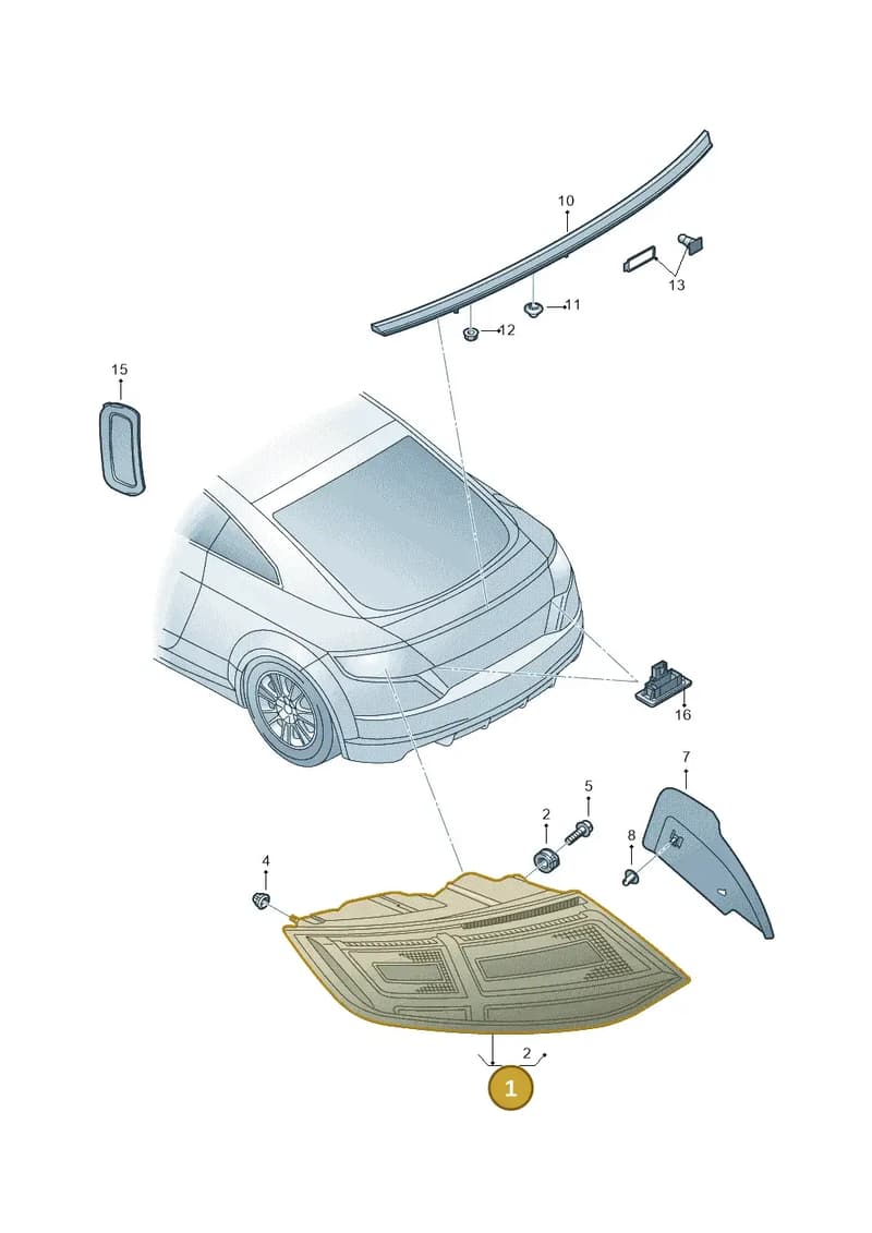 8S0945096D — Audi TT RS (2016-2023) diagram 850945000, position 1