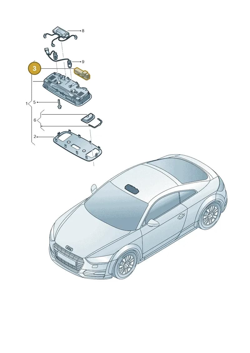 8S0959719BA4 — Audi TTS (2014-2023) diagram 850947000, position 3