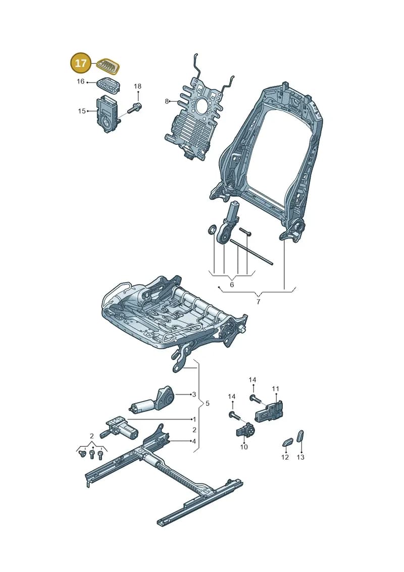 8S0963587LX2 — Audi TTS (2014-2023) diagram 850959200, position 17