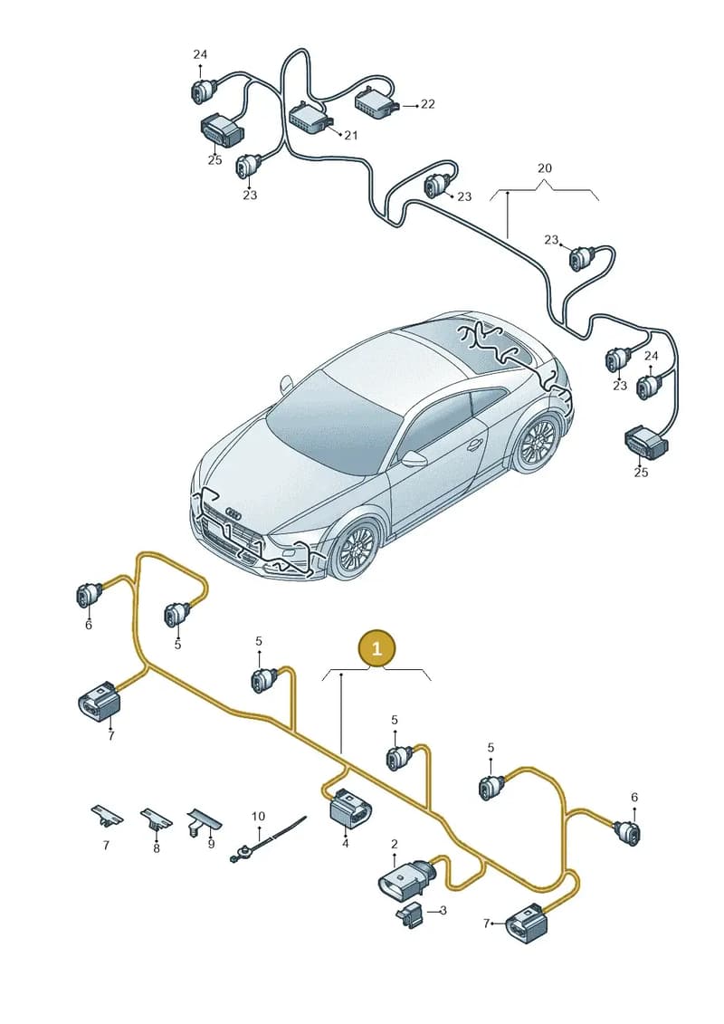 8S0971085D — Audi TTS (2014-2023) diagram 850972500, position 1