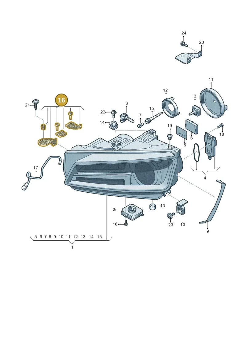 8S0998122 — Audi TT RS (2016-2023) diagram 850941000, position 16