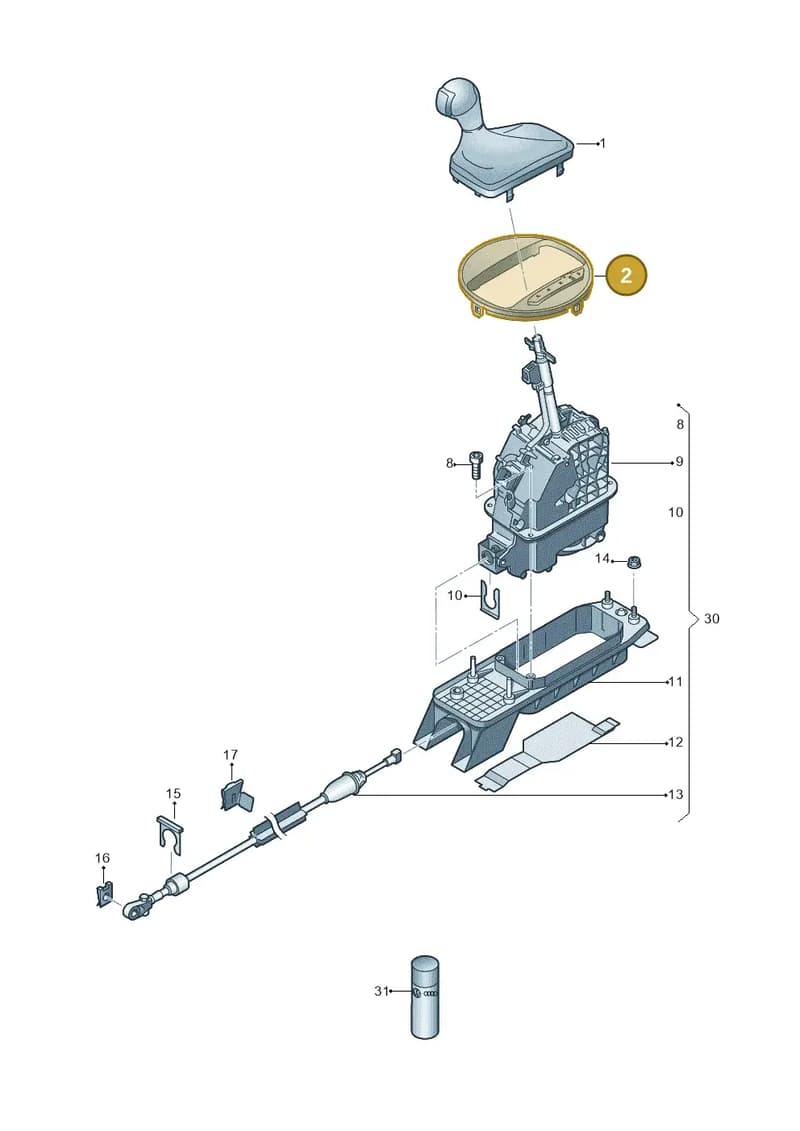 8S17134633Q7 — Audi TTS (2014-2023) diagram 850713100, position 2