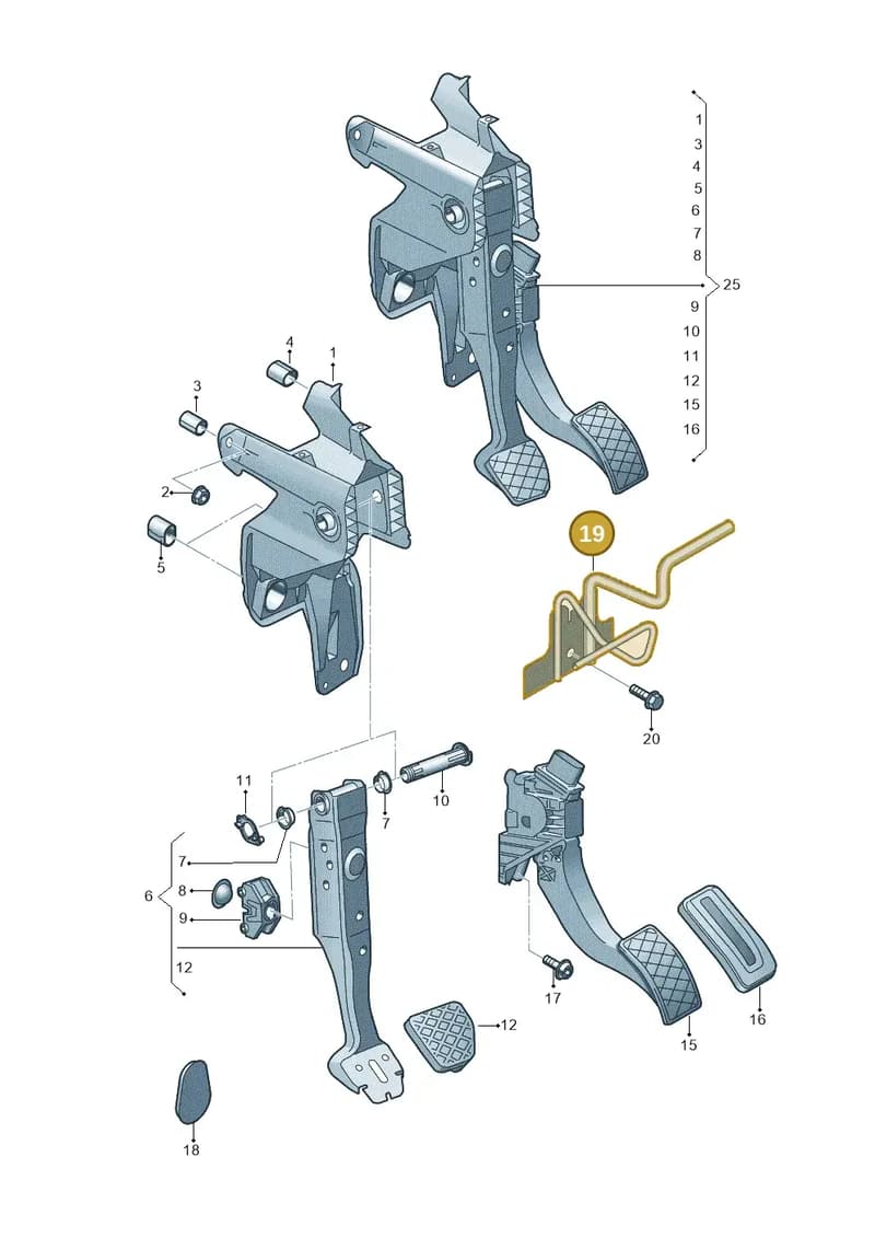 8S1721913 — Audi TTS (2014-2023) diagram 850721600, position 19