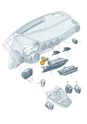 8S1907569 Audi Button for Trip Counter Reset