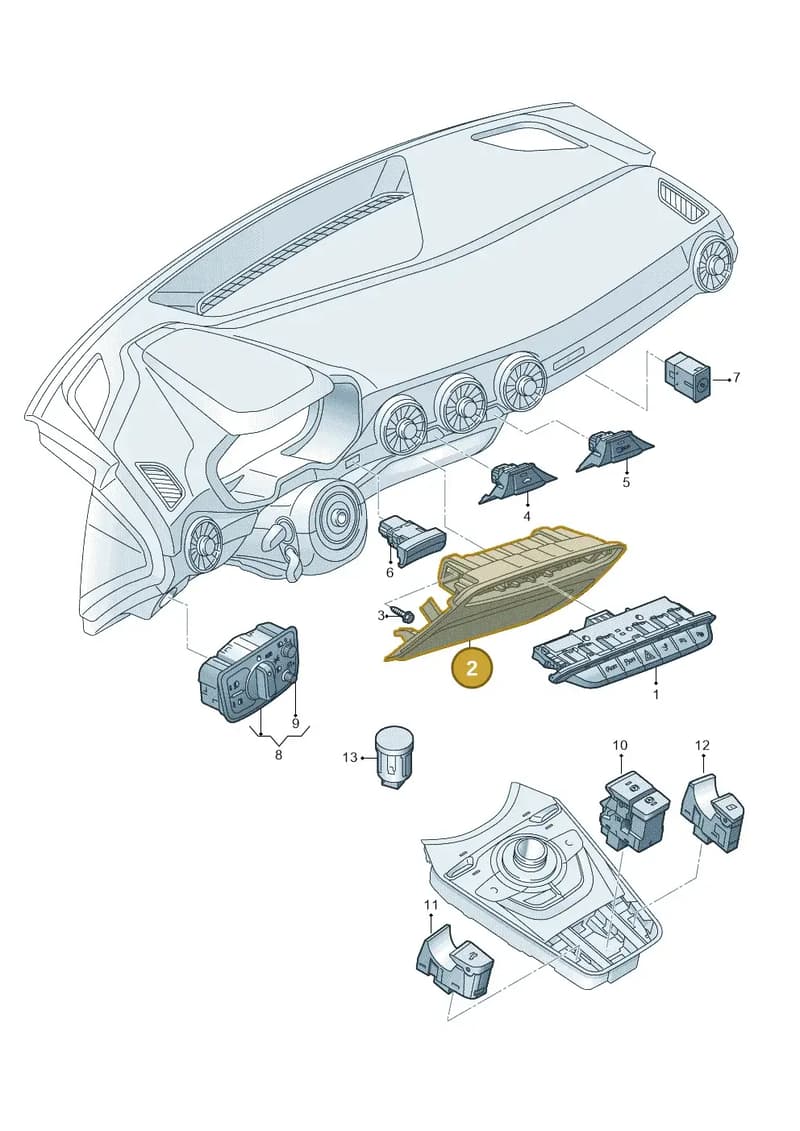 8S19415676PS — Audi TT RS (2016-2023) diagram 850941500, position 2