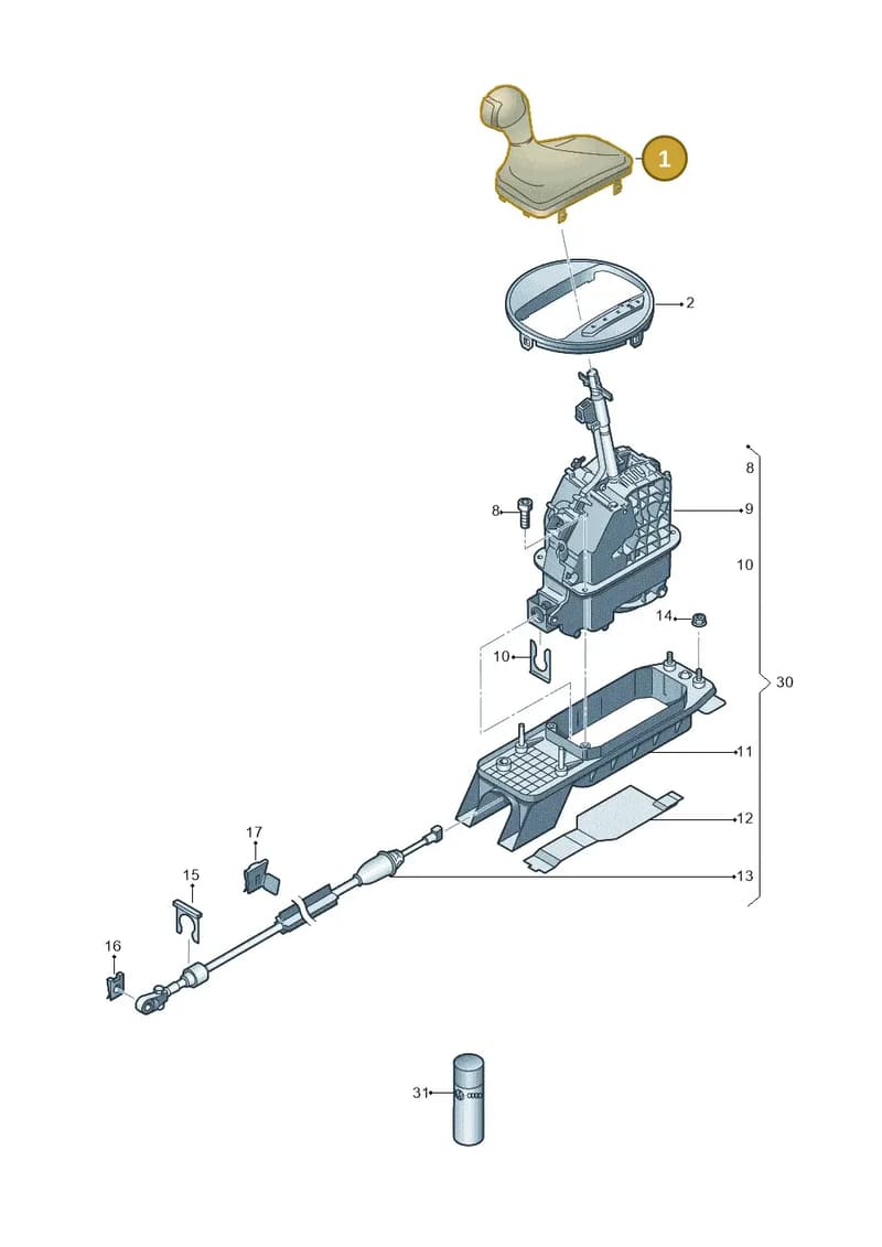 8S2713139ESBX — Audi TTS (2014-2023) diagram 850713100, position 1
