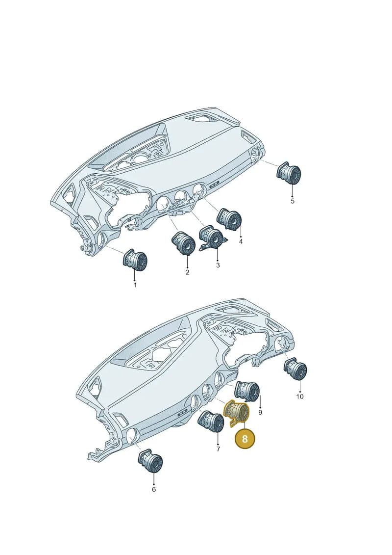 8S2820903HJV — Audi TT RS (2016-2023) diagram 850820000, position 8
