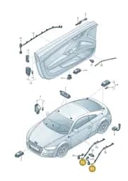 8S29471596PS Audi Cover (Soul Black 6PS)