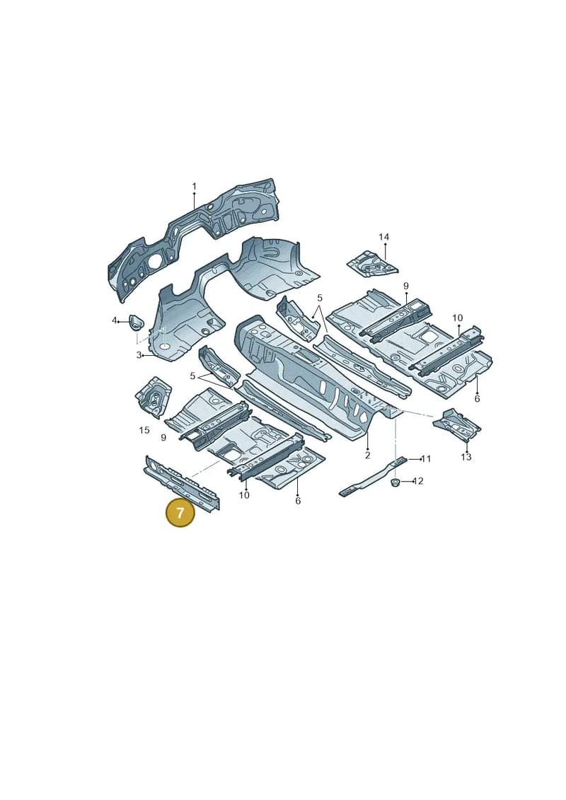 8S7801251TA — Audi TT RS (2016-2023) diagram 850803060, position 7
