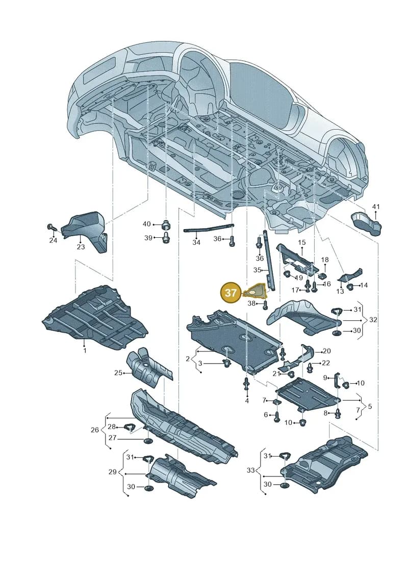 8S7806595 — Audi TTS (2014-2023) diagram 850825100, position 37