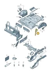 8S7809882 Audi Closing Element