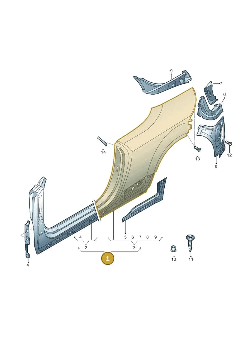 8S7810076 — Audi TT RS (2016-2023) diagram 850809600, position 1