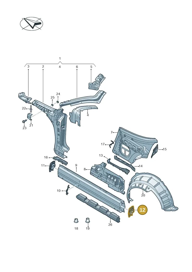8S7810889 — Audi TT RS (2016-2023) diagram 850809100, position 12