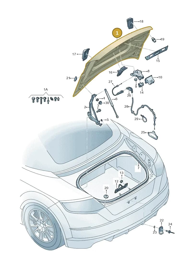 8S7827025C — Audi TT RS (2016-2023) diagram 850827100, position 1