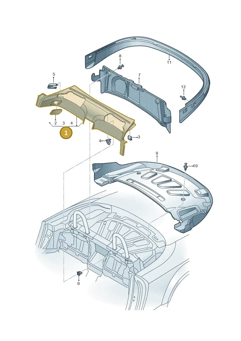 8S7863475B24A — Audi TT RS (2016-2023) diagram 850863700, position 1